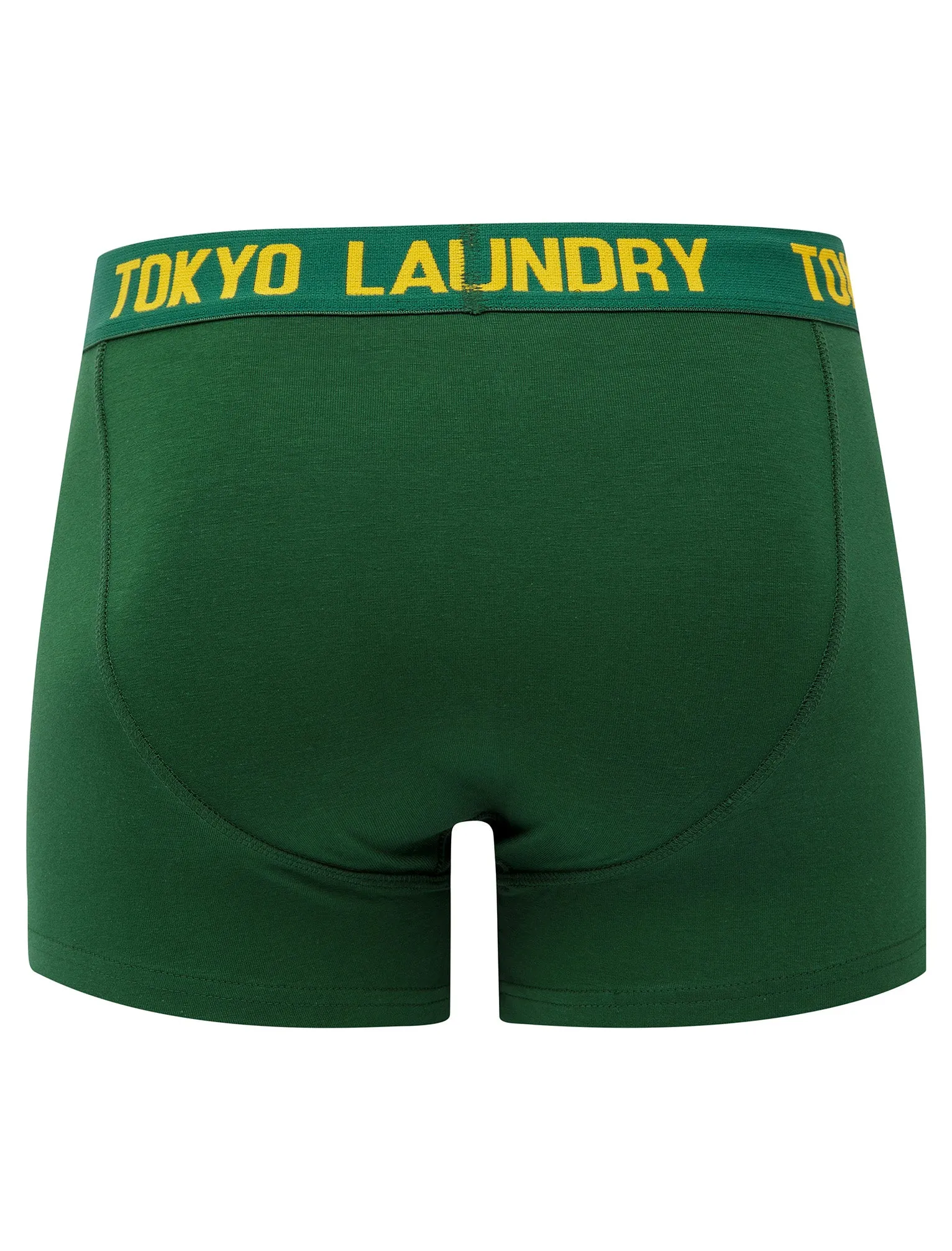 Allyn (2 Pack) Boxer Shorts Set in Artisan's Gold / Dark Green - Tokyo Laundry