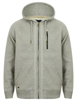 Atlanta Cove Zip Through Hoodie in Light Grey Marl - Tokyo Laundry