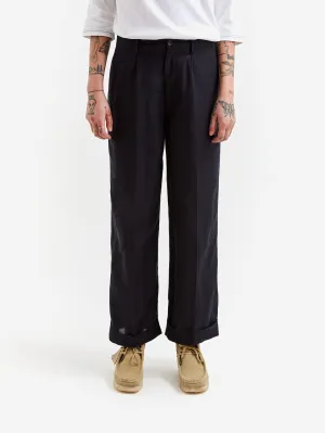 Beams Boy 1 Pleated Slacks - Dark Navy