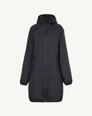 Glendale Polar fleece-lined long waterproof jacket Black