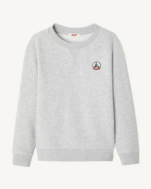 Melange grey Barcelos kid's organic cotton sweatshirt