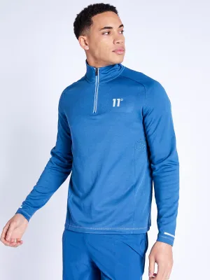 Oxygen Quarter Zip Top - Steel Blue