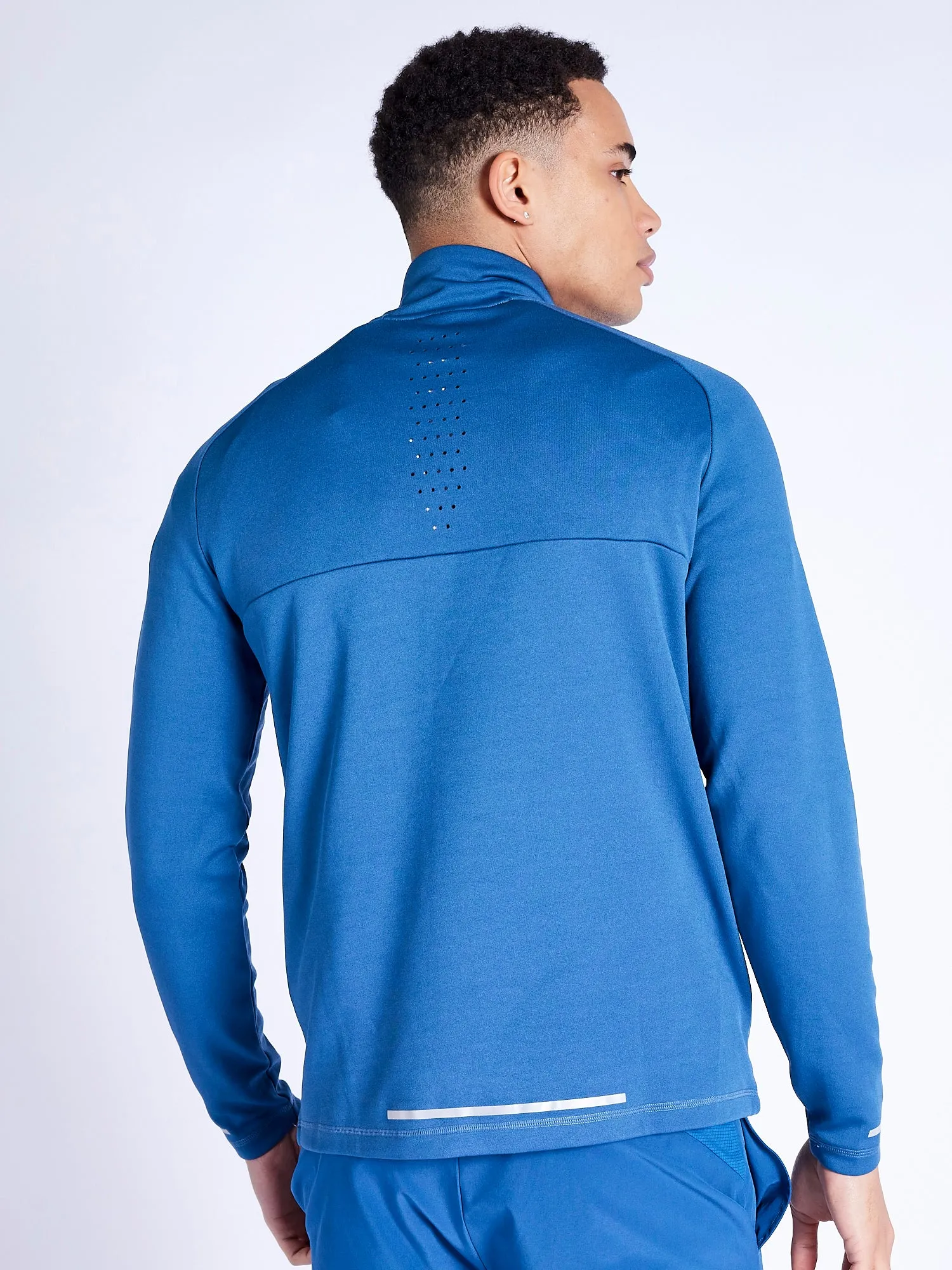 Oxygen Quarter Zip Top - Steel Blue