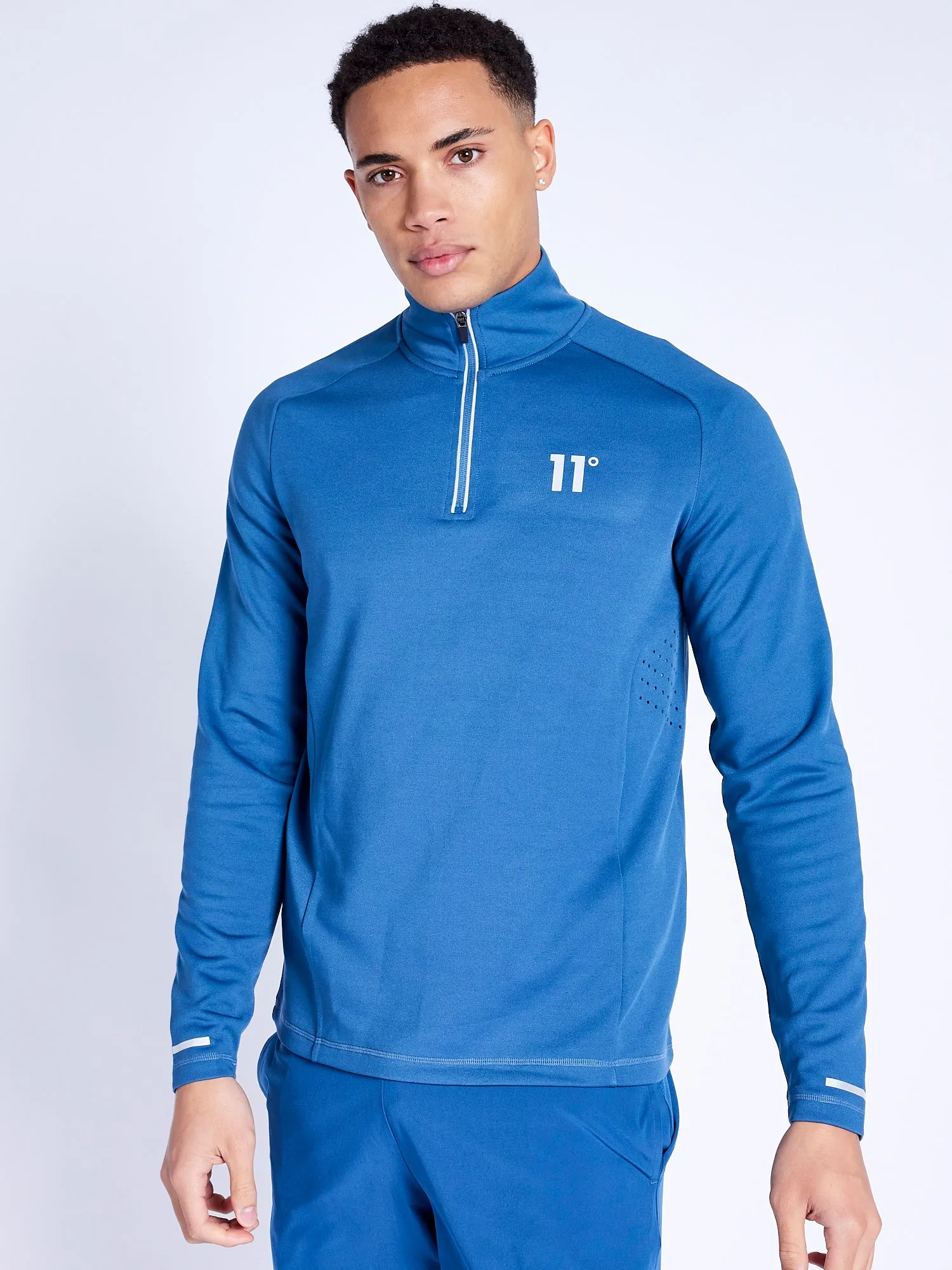 Oxygen Quarter Zip Top - Steel Blue