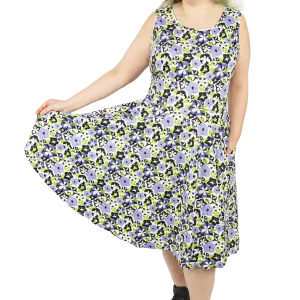 Petunias Sleeveless Twirl Dress [FINAL SALE]