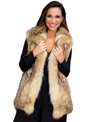 USA Custom Made Coyote Fur Vest