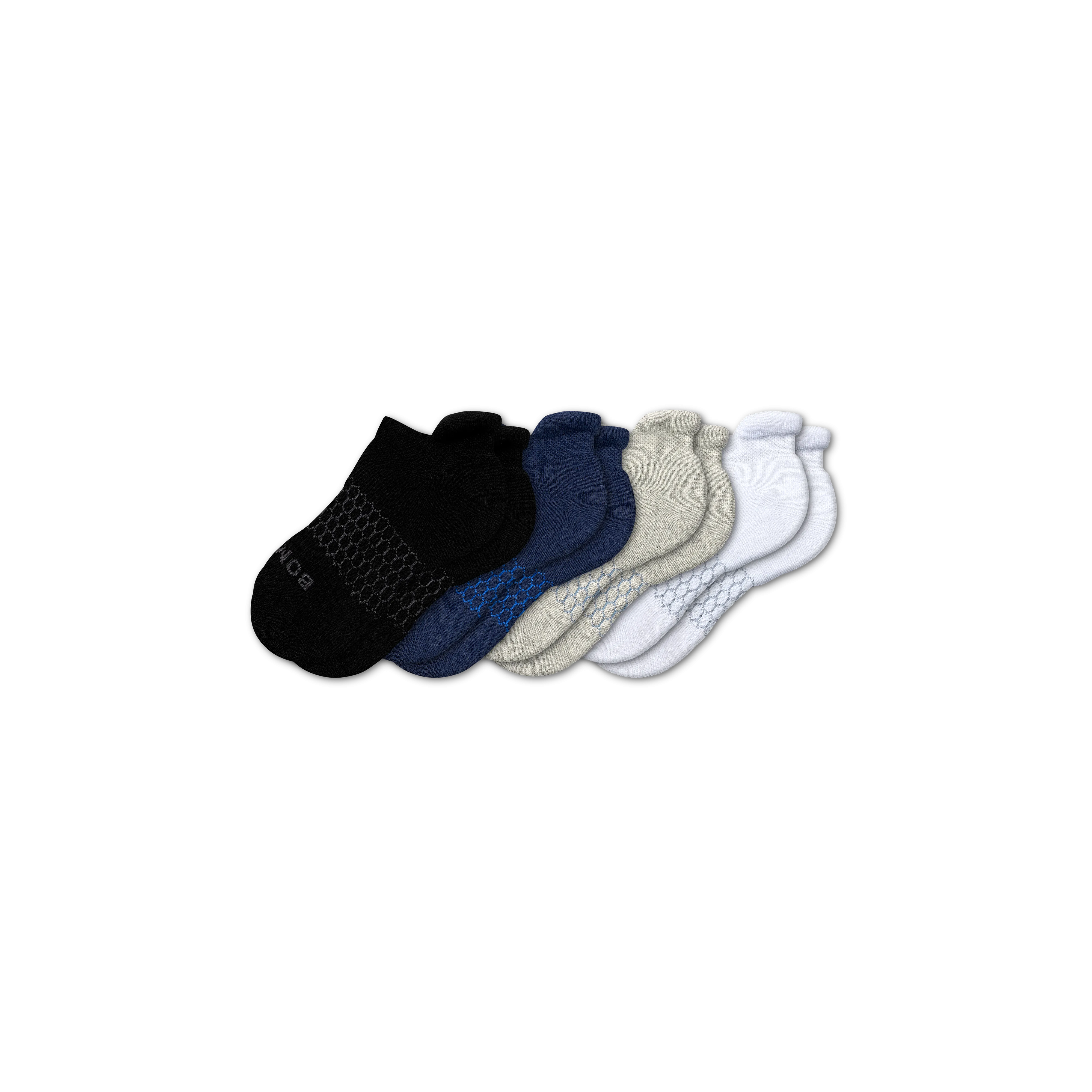 Youth Solids Ankle Sock 4-Pack