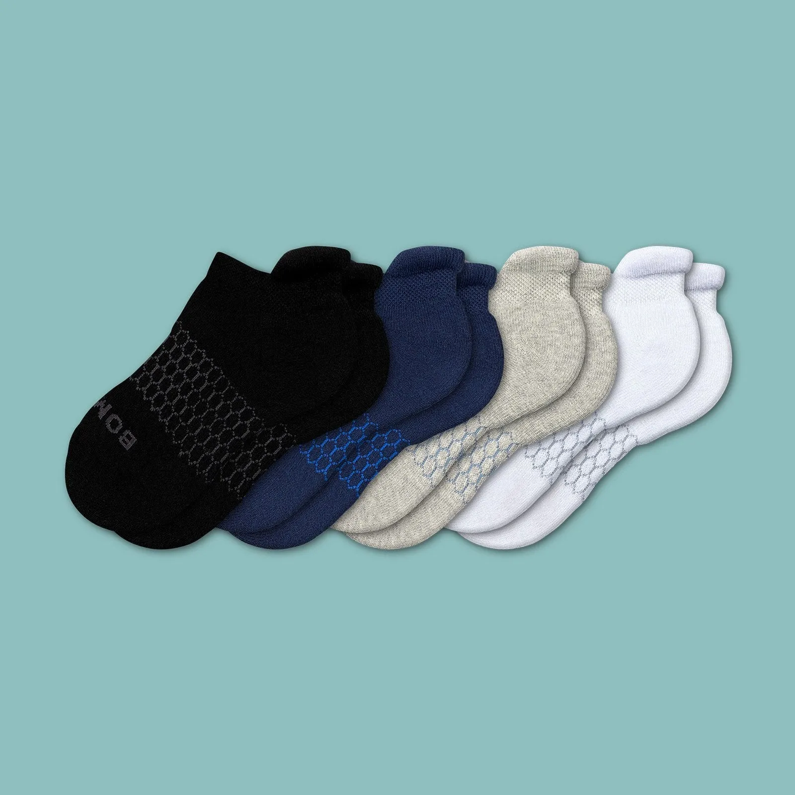 Youth Solids Ankle Sock 4-Pack